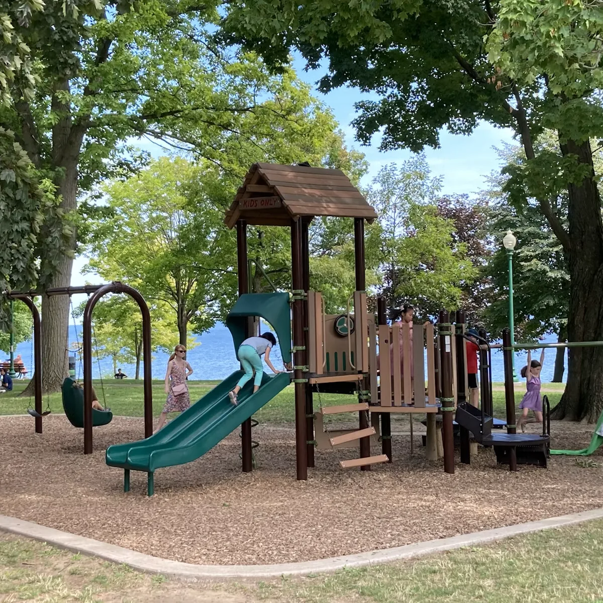 Children's playground and green space in Oakville