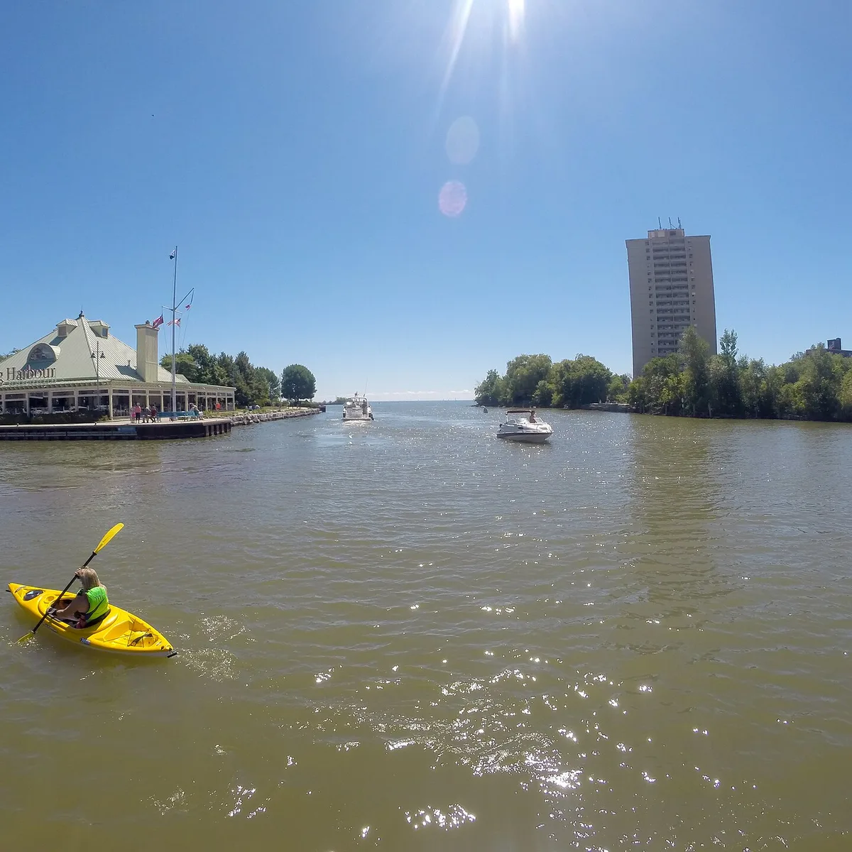 Port Credit waterfront and marina area in Mississauga, Ontario