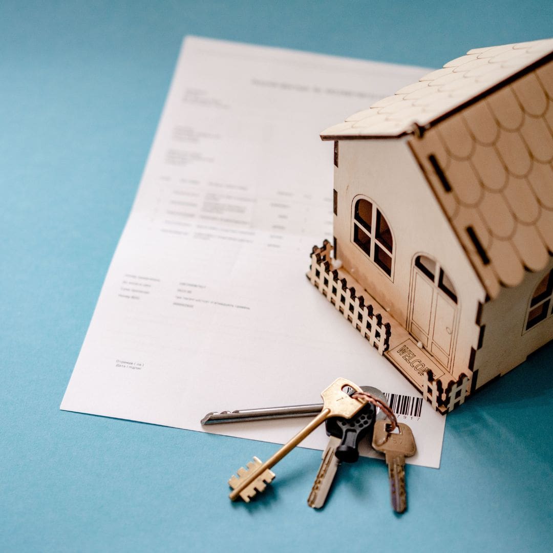 Selling a home during separation with property documents and house keys